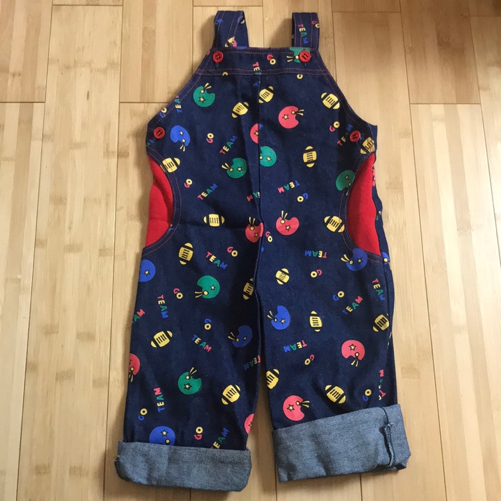 Vintage the Tiny Tots Football Romper Overall
